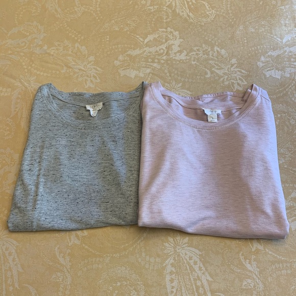 LOFT Tops - Bundle (2) LOFT Lounge Tunics Pink Gray Size Small